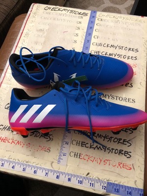 blue and pink soccer cleats