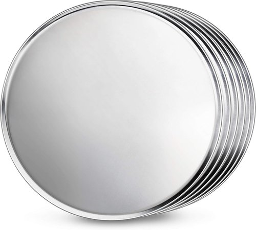 51063 Restaurant-Grade Aluminum Pizza Pan, Baking Tray, Coupe Style, 20-Inch, Pa - Picture 2 of 9