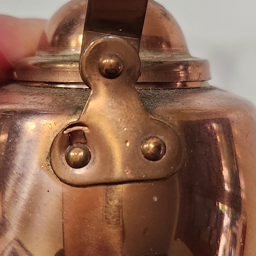 Vintage Miniature Swedish Copper Teapot 3"W x 3"H - 第 6/6 張圖片