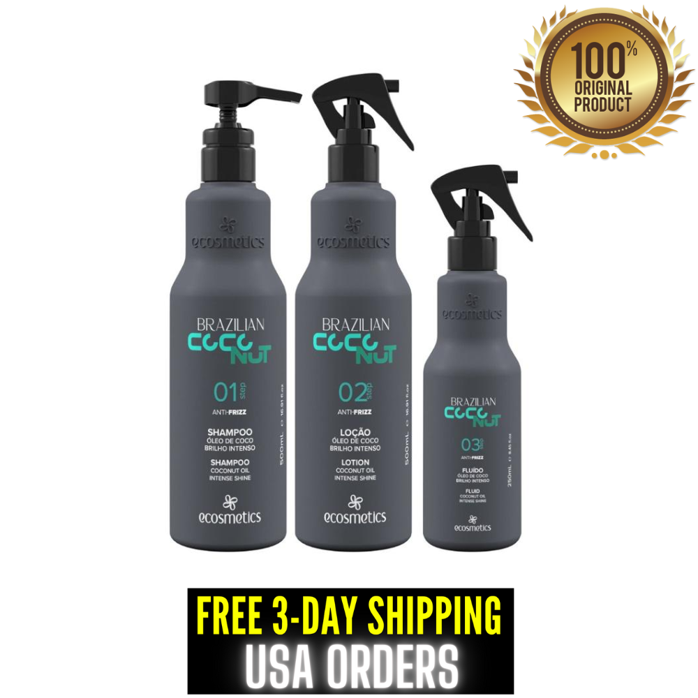 Ecosmetics Brazilian Coconut Anti Frizz Intense Shine Professional