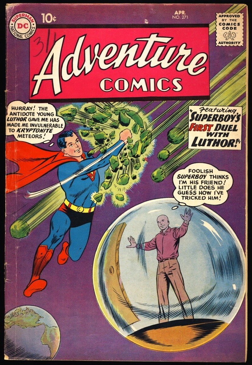 ADVENTURE COMICS #271 1960 SUPERBOY LEX LUTHOR ORIGIN RETOLD