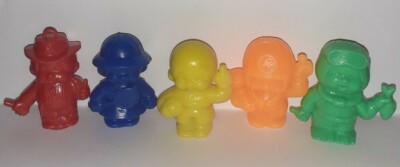 Lot De 5 Figurines Vintage Kiki Lessive Bonux - Série #12 - Monchhichi, No Luxioles OMO