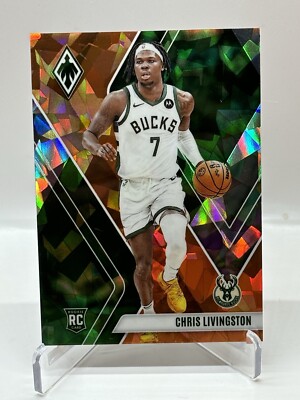 2023-24 Panini Phoenix Chris Livingston RC #131/249 Orange Ice!! Milwaukee Bucks