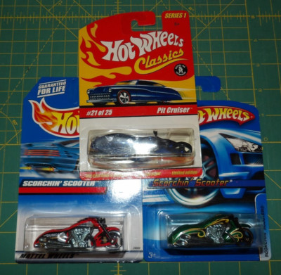 3X - 1999 & 2000 Scorchin' Scooter & 2005 Classics Series 1 Pit Cruiser