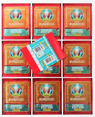 Panini EURO 2020 Tournament Edition - 10 Tüten rote Promo-Version RAR LIDL