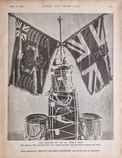 1900 Print Boer War: Die Farben des 2nd Kings Own &ndash; Royal Lancaster