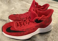Nike Air Max Sz 5 Youth Infuriate Mid Red Black Basketball Shoes Sneakers Kids