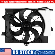 AC Condenser Radiator Cooling Fan Fit 2012-2017 Kia Rio Hyundai Accent Veloster