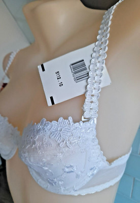 Passionata White NAPOLI  Floral Embroidered Preformed Balconette Bra 32A