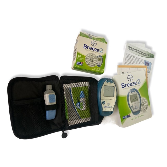 Bayer Breeze 2 Blood Glucose Monitor Meter System Kit Breeze2 for sale