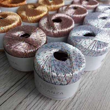Yarn Eleganza yarn payette yarn sequin yarn payette sequin yarn beads yarn