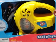 Kids Pretend Toy JIGSAW PLAY RIGHT Tool Playset Tools Ages 3 BATTERIES Included