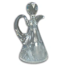 Cut Glass Cruet, American Brilliant Period - 1900's