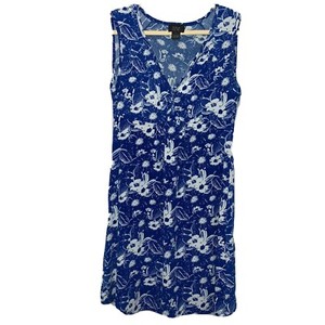 blue and white sundress