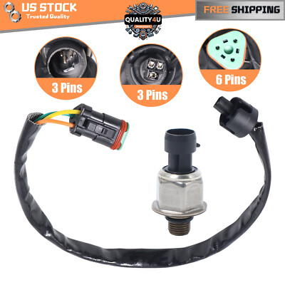 New Fuel Rail Pressure Sensor 2244535 3PP66A for Caterpillar CAT C15 MXS BXS NXS