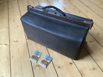 Antike Arzttasche Doktortasche Hebammentasche Leder Tasche 100