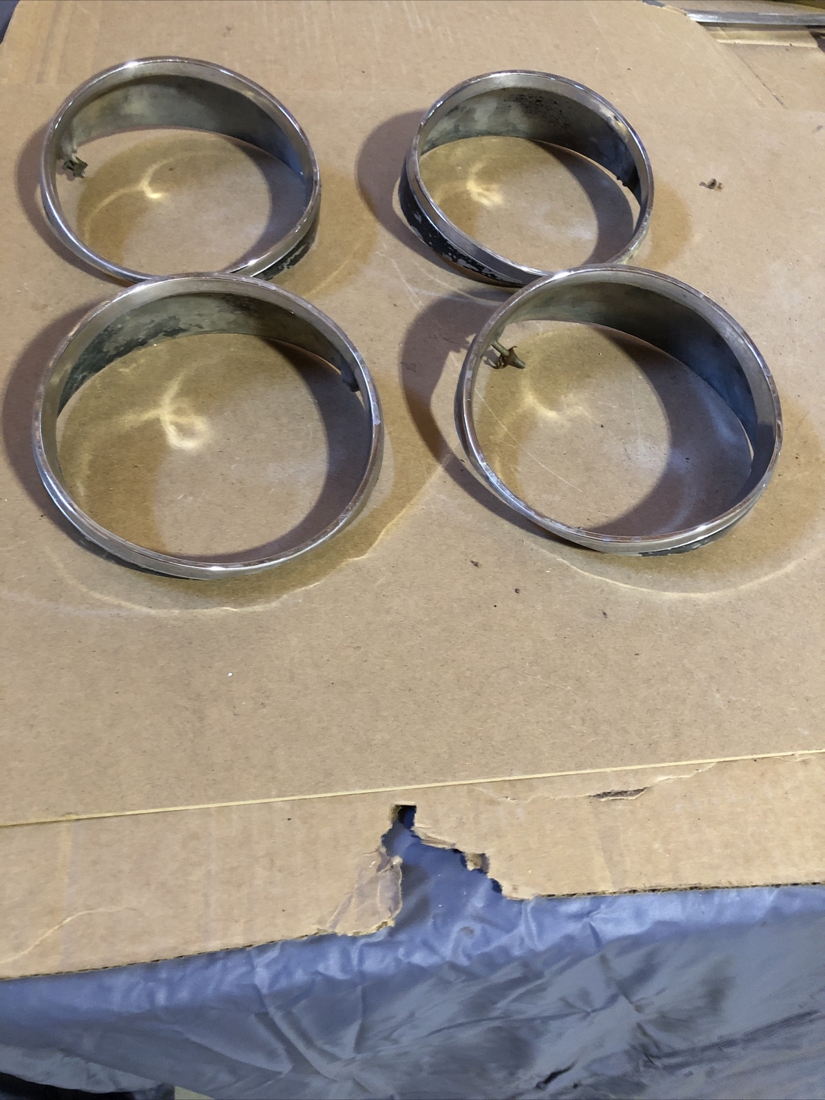 1963 1964 BUICK RIVIERA OEM HEADLIGHT TRIM RINGS BEZELS 63 64 INNER