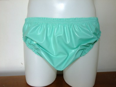 Gummi Höschen Latex Slip Sissy Windelüberzieher Hose Schlüpfer Unterwäsche Baggy