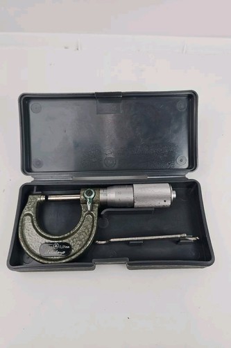 Vintage Mitutoyo #103-125 M115 0-25 mm Range 0.01mm Grad Manual Read Micrometer - Picture 2 of 18