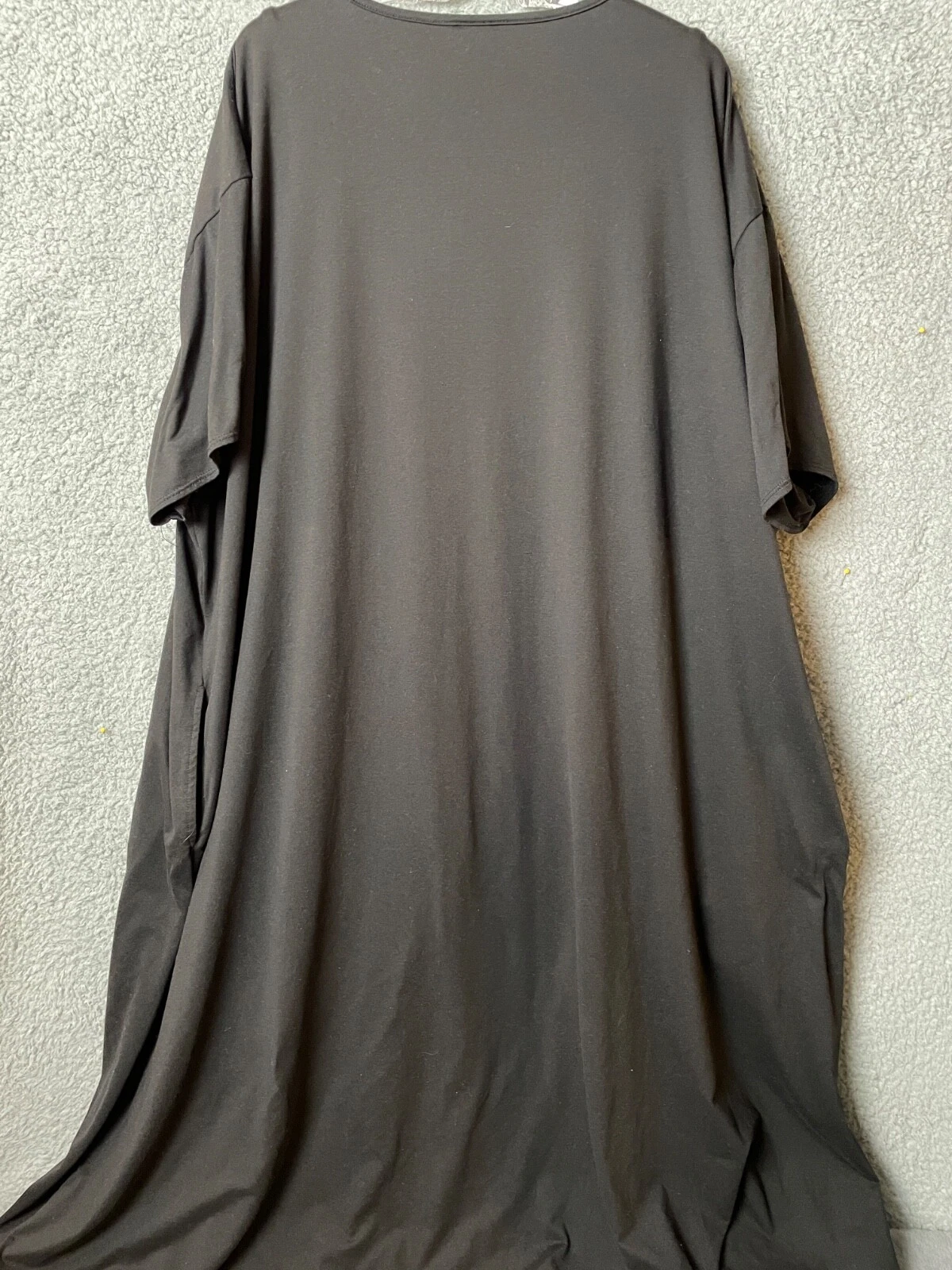 UNDERCOVER Vestito premaman sottocoperta mamma donna 3XL nero scollo a V maxi tasche