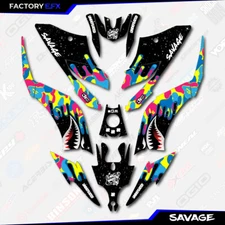 CMYK Savage Camo Racing Graphics kit fits Yamaha Raptor 125 250 11-25 decals