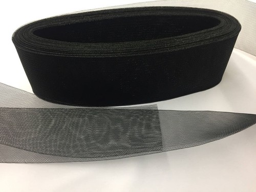 4 inches Black Crinoline Horsehair Braid Trim - Picture 2 of 3
