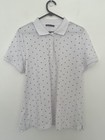 Regatta Petites Size L Ladies Cotton/elatsane Star Print Polo Shirt White