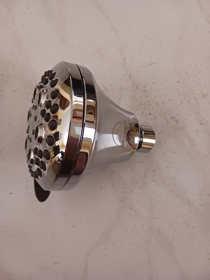 New Chrome Finish Delta Universal 1.75GPM MultiFunction Shower Head