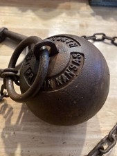 Leavenworth Ball Chain Kansas ferro prigione palla fusa maniglie polsi palla ...