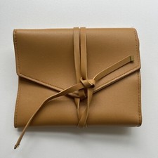 Glass Ladder Co Travel Pouch Katherine Tech Organizer Clutch Faux Leather 7x5"