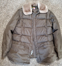 Vintage TEMPCO Down Insulated Puffer Quilters Coat ~ Goose Down ~ Made in USA