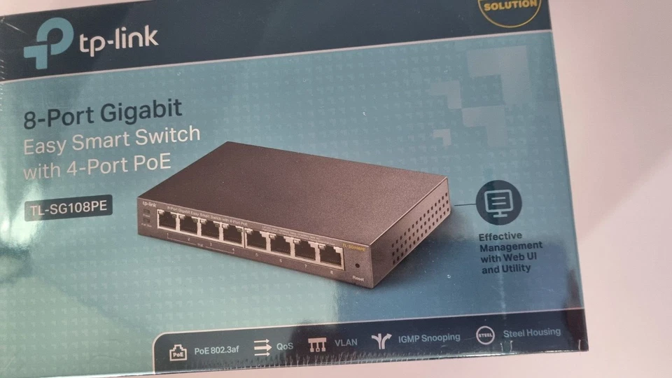 Tp-link Tl-sg108pe 8-port Gigabit Desktop PoE Smart Switch #4744