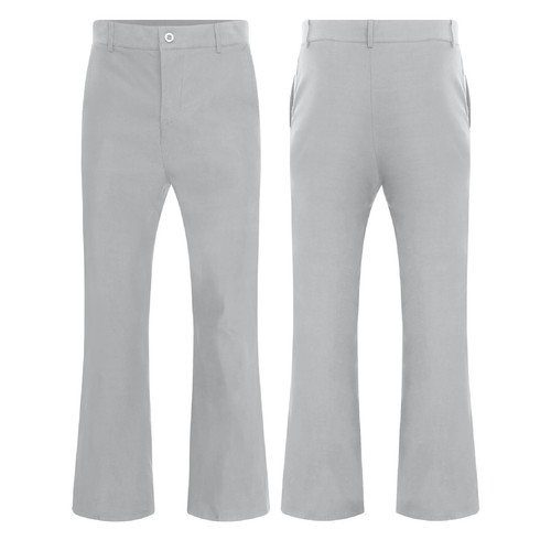 Men Flared Trousers Props Pants Concert Bell-Bottomed Disco Pockets Retro Show - Picture 30 of 48