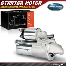 1x Starter Motor for Nissan Sentra 2003 2004 2005 2006 L4 1.8L 1.4KW 12V CW 9T