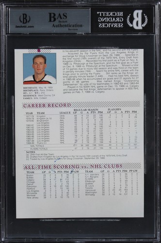 Flyers Rick Tocchet Authentic Signed 4.75x6.25 Cut Signature BAS Slabbed - Picture 2 of 2