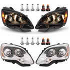 For GMC Acadia 2007-12 Headlights Headlamps Projector Housing Left+Right w/Bulbs