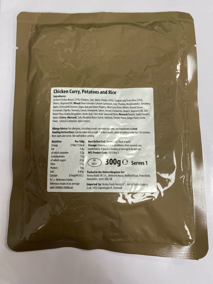 BRITISH ARMY MOD RATION PACKS MEALS MRE EMERGENCY FOOD SUPPLIES READY ...