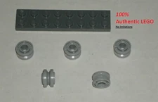 LEGO NEW Light Bluish Grey Wheel Hub Centre Groove (5x) 4211758 Brick 42610