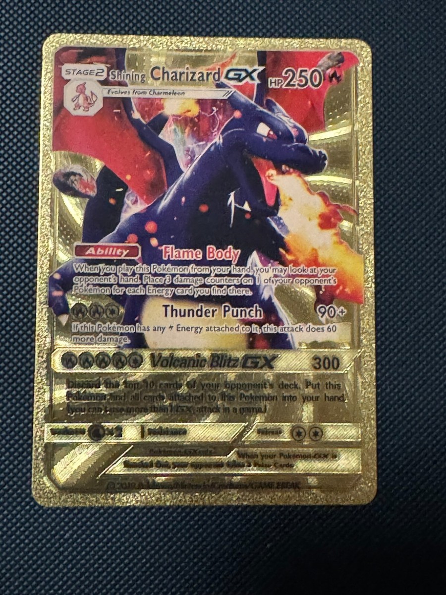 Shining Charizard GX Pokemon GOLD Cards DISPLAY MINT CONDITION/ | eBay