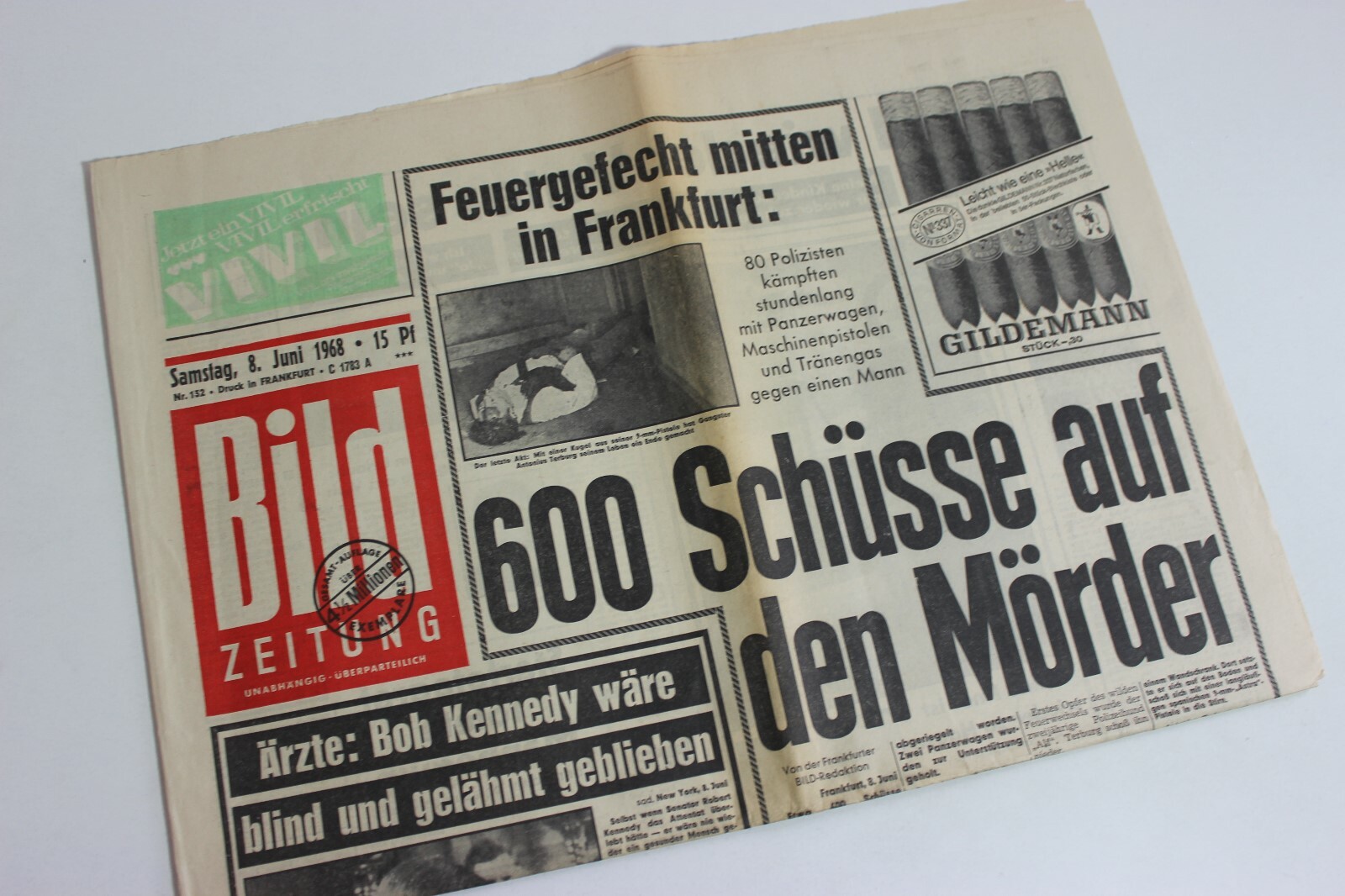 Journal BILD Zeitung Du 8 Mai 1979 - Cadeau D'anniversaire Original Allemagne