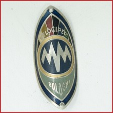 MM VELOCIPEDI BOLOGNA HEAD TUBE METAL BADGE VINTAGE BIKE BICYCLE OLD CREST