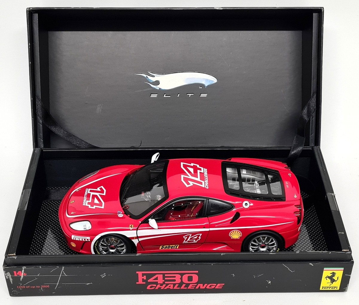 Hot Wheels 1/18 - Ferrari F430 Challenge #14 Super Elite