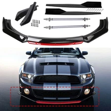 For Ford Mustang GT 2 Front Bumper Lip Spoiler Diffuser+Side Skirts+Rear Lip