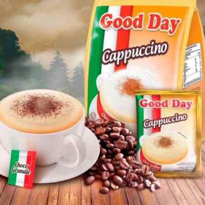 Good Day Cappuccino - 20袋 Good Day Cappuccino Instant Coffee 20 x25g Sachet Halal كابتشينو
