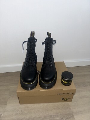 Dr. Martens Jadon 3 Pisa Leder Schwarz 39  + Dr. Martens Wonder Balsam 85ml