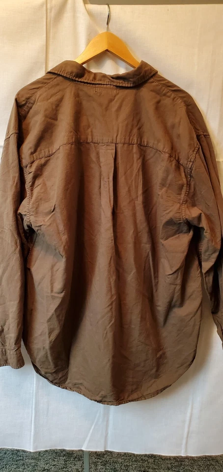 Fresh Produce Shirt Mens Sz 2XL Brown Button Front Long Sleeve - Image 3 of 3