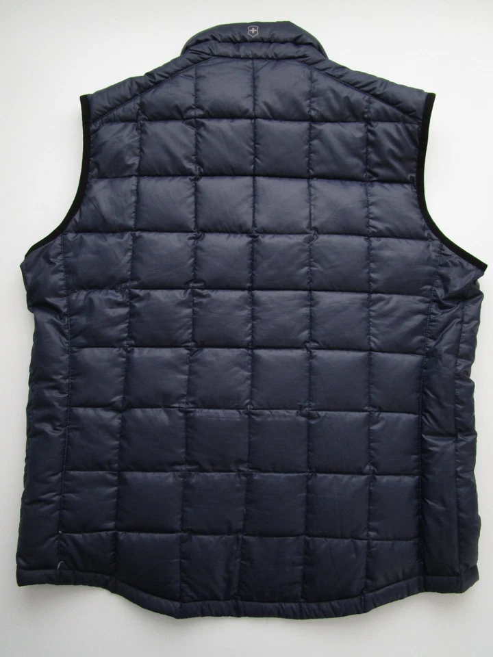 Mens Large Victorinox Goose Down Vest puffer blue - Image 2 of 4