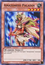 1 x Amazoness Paladin - LCJW-EN087 - Super Rare - 1st Edition Near Mint, English