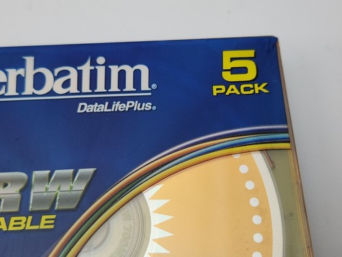Verbatim CD-RW Rewritable 700MB Colour Disc 5 Pack SEALED - 第 6/9 張圖片