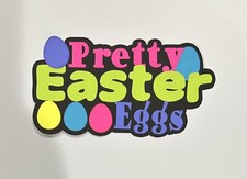 Pretty Easter Eggs Scrapbook Title Accessory